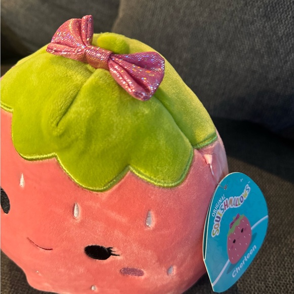 Squishmallows Strawberry Cherleen 8" NWT - Picture 2 of 5